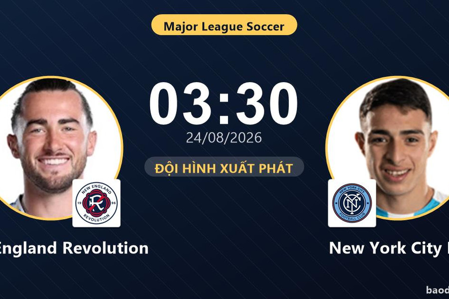 Trận New England Revolution vs New York City FC bị hoãn