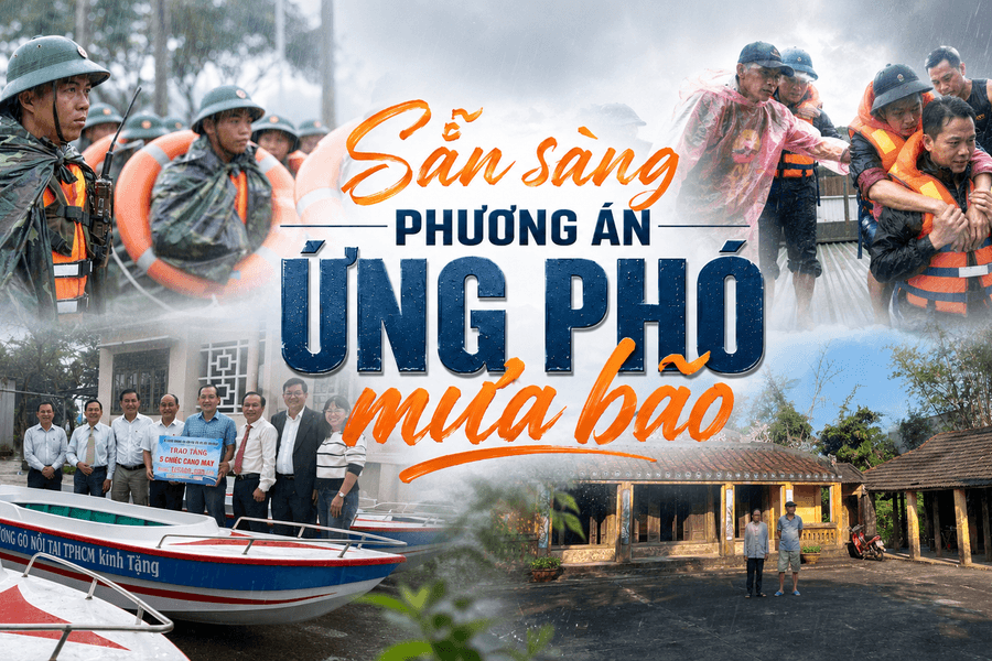 Sẵn sàng phương án ứng phó mưa bão