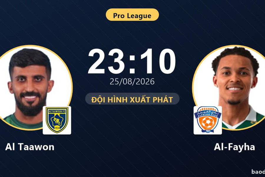 Trực tiếp Al Taawon vs Al-Fayha: Hiệp 2 bắt đầu, hòa 0-0