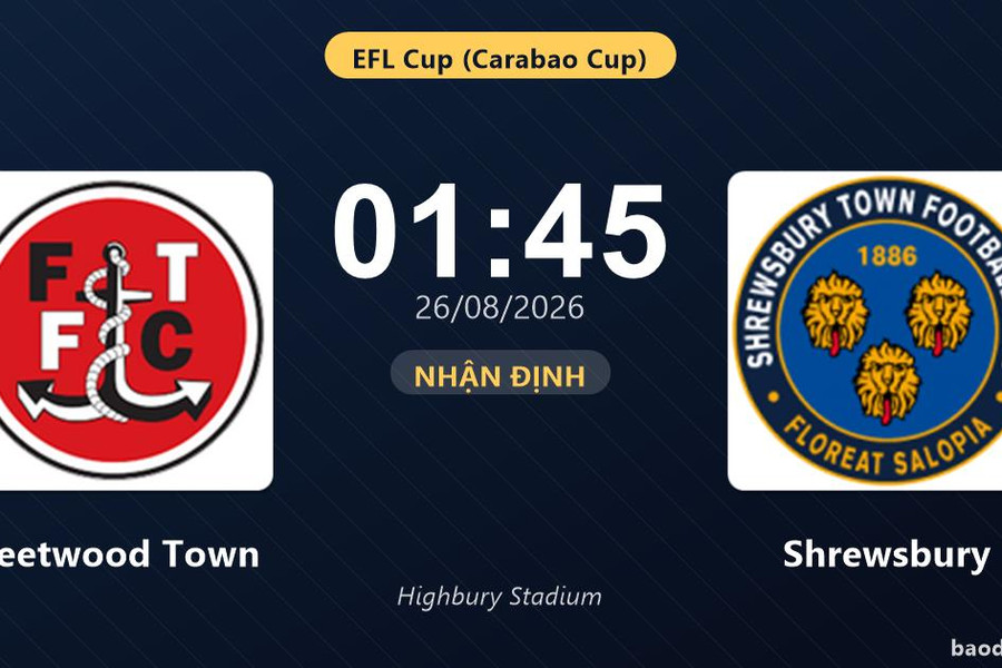 Nhận định Fleetwood Town vs Shrewsbury trên sân vận động Highbury Stadium