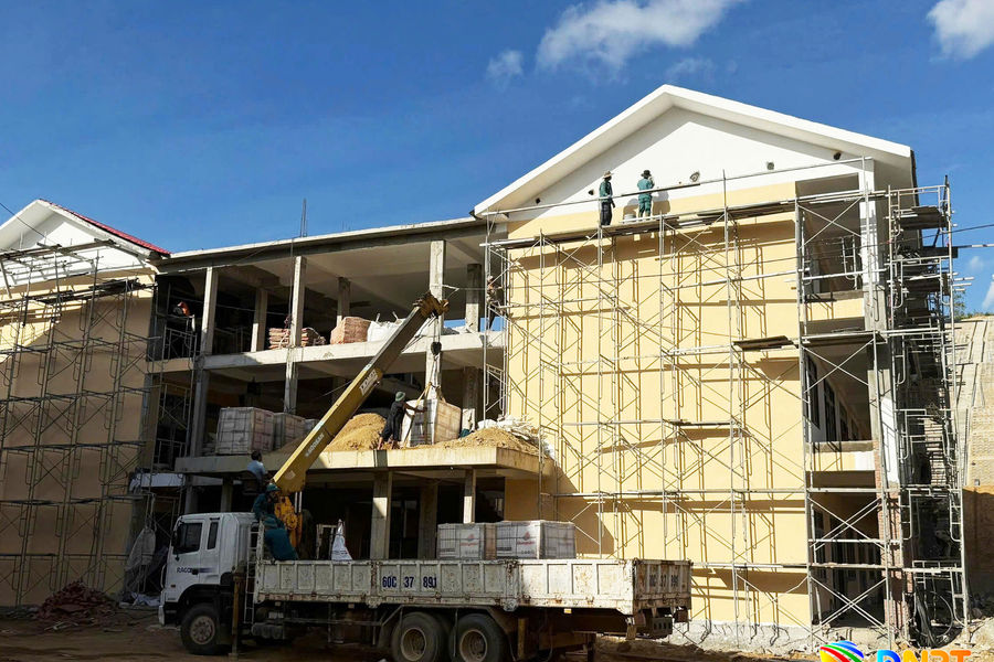 Gấp rút hoàn thiện trường nội trú vùng biên