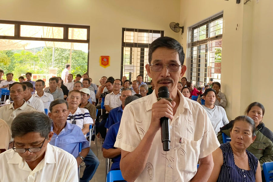 Lãnh đạo xã Bà Nà đối thoại với người dân bị ảnh hưởng bởi dự án Khu công nghiệp Hòa Ninh