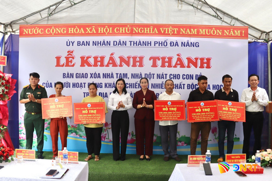 Xã Quế Sơn hoàn thành xóa nhà tạm cho con đẻ người hoạt động kháng chiến bị nhiễm chất độc hóa học