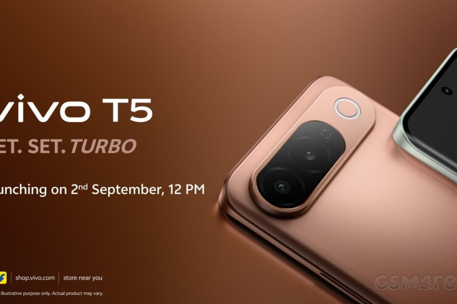vivo T5 5G chốt lịch ra mắt: Điểm nhấn pin 7050 mAh, chip Dimensity và màn hình 144Hz