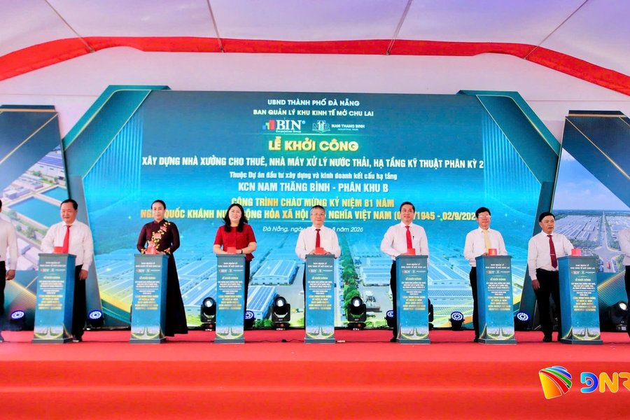 Construction begins on three key projects at Nam Thang Binh Industrial Park