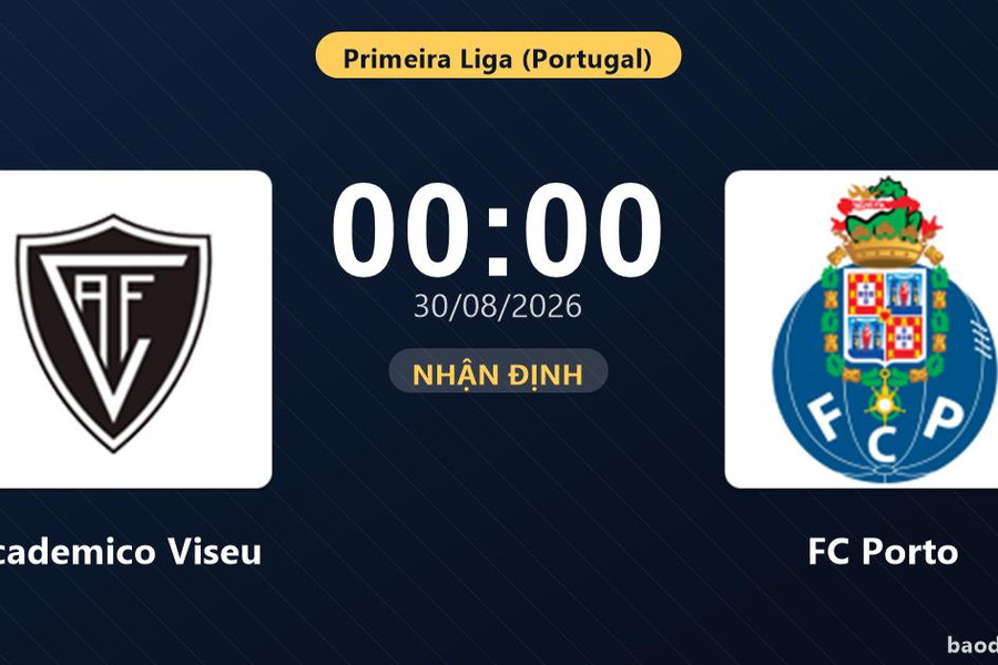 Nhận định Academico Viseu vs FC Porto: Cơ hội bám đuổi ngôi đầu