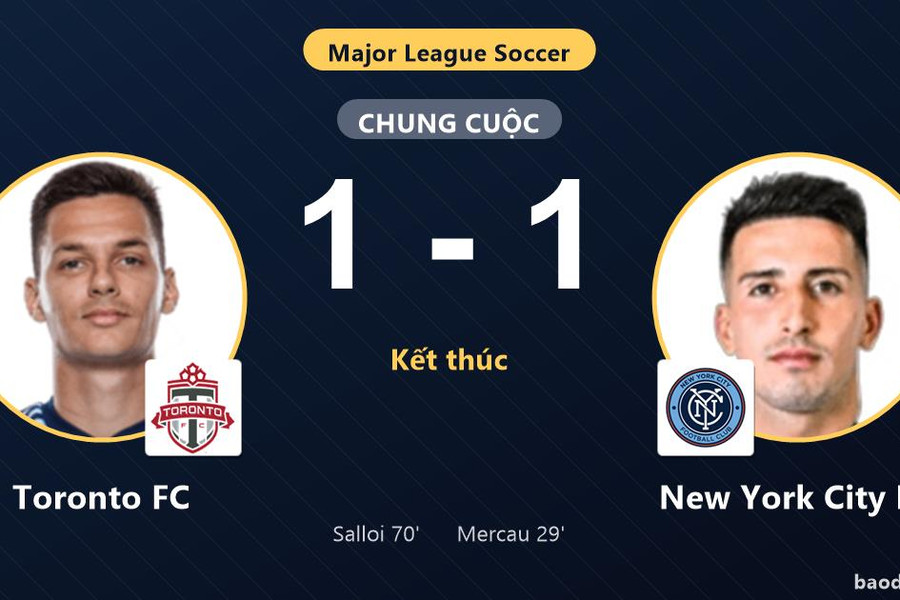 Chia điểm tại BMO Field, Toronto FC cùng New York City FC giành vé vào vòng 1/16