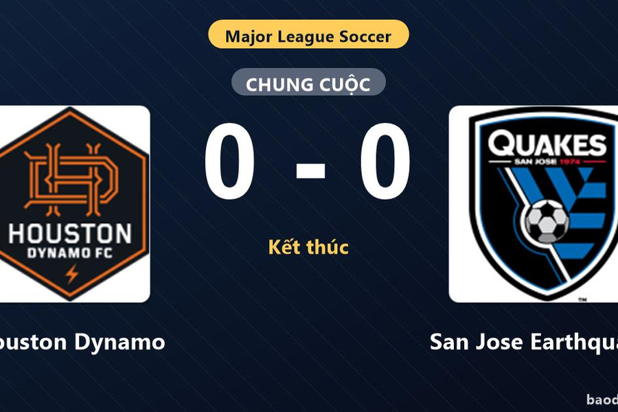 Hòa San Jose Earthquakes không bàn thắng, Houston Dynamo cùng đối thủ giành vé đi tiếp