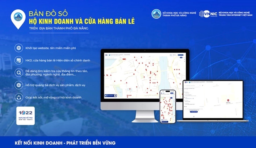 Ngày 2/9: Đà Nẵng đưa vào hoạt động Bản đồ số hộ kinh doanh và cửa hàng bán lẻ