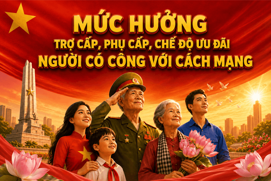 Mức hưởng trợ cấp, phụ cấp, chế độ ưu đãi người có công với cách mạng