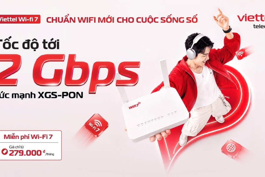 Viettel ra mắt gói cước GIGA và công nghệ Wi-Fi 7: Nâng cấp trải nghiệm internet cho mọi gia đình