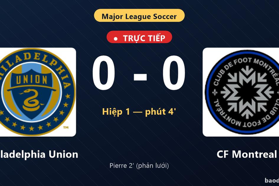 Trực tiếp Philadelphia Union vs CF Montreal: Philadelphia Union bị VAR từ chối bàn thắng