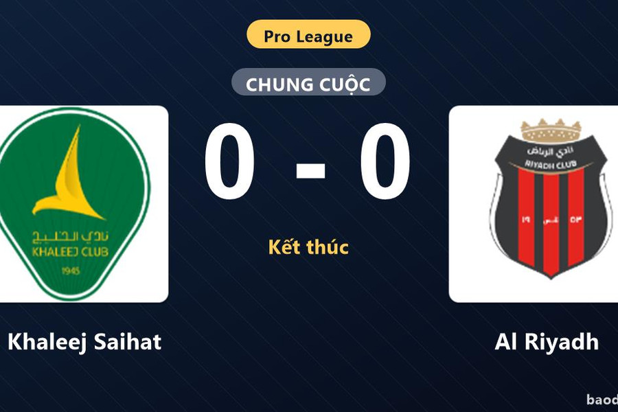 Hòa bế tắc Al Riyadh, Al Khaleej Saihat chôn chân trong nhóm xuống hạng