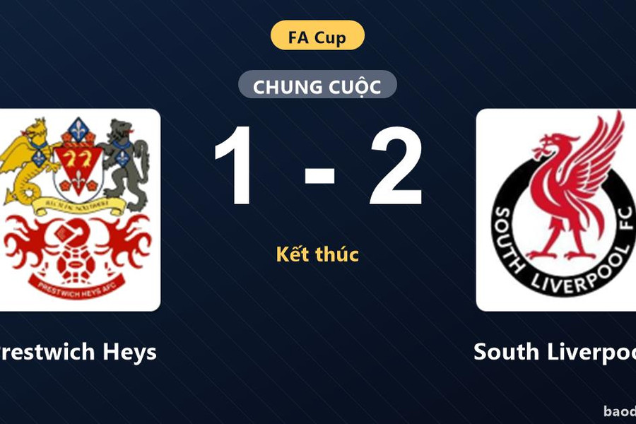 Prestwich Heys nhận thất bại trước South Liverpool tại FA Cup