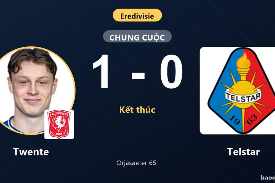 Hạ Telstar, Twente vươn lên giữa bảng xếp hạng Eredivisie