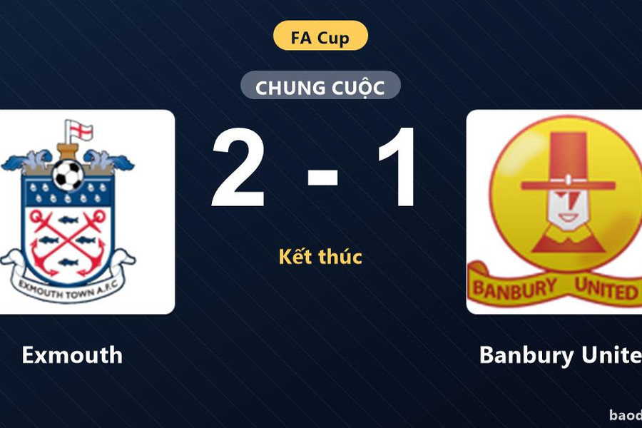 Exmouth vượt qua Banbury United ở trận đá lại vòng loại FA Cup