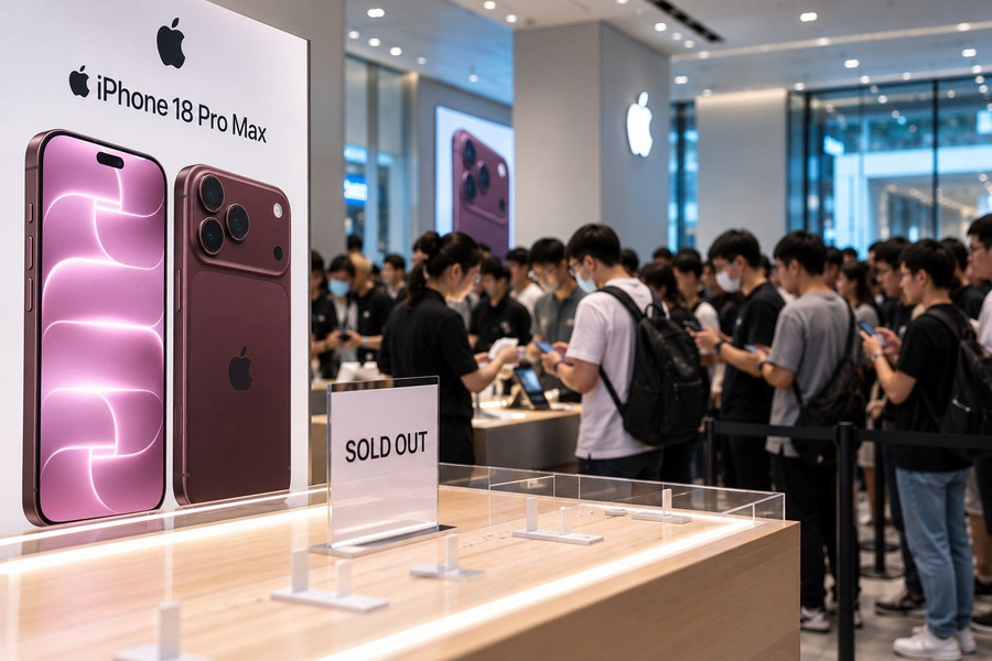 iPhone 18 Pro Max cháy hàng tại Việt Nam sau 10 phút mở bán trực tuyến vì camera đột phá