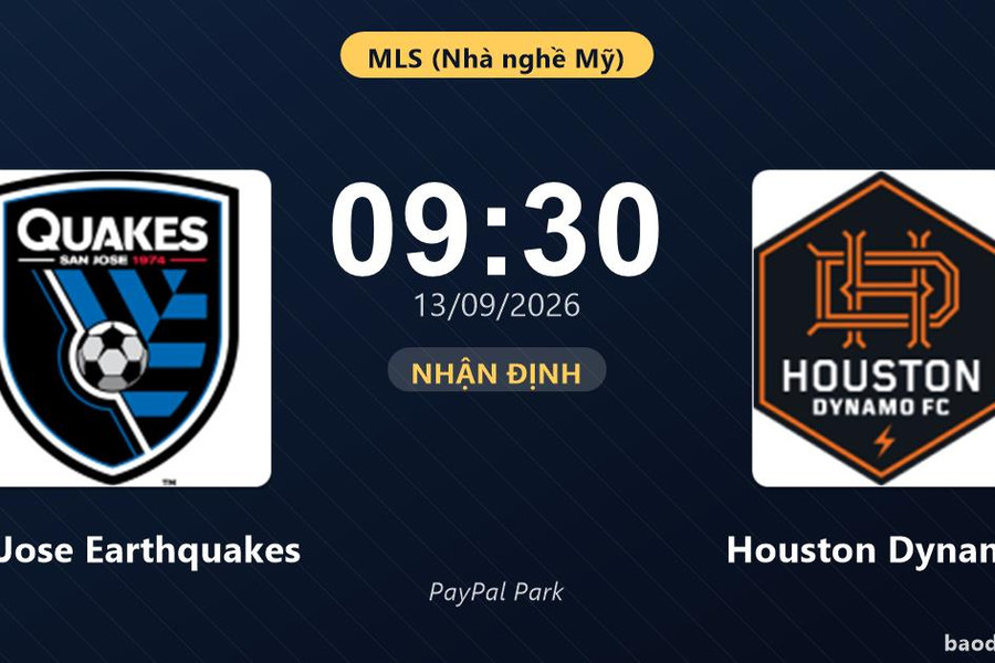 Nhận định San Jose Earthquakes vs Houston Dynamo: Cơ hội bám đuổi ngôi đầu