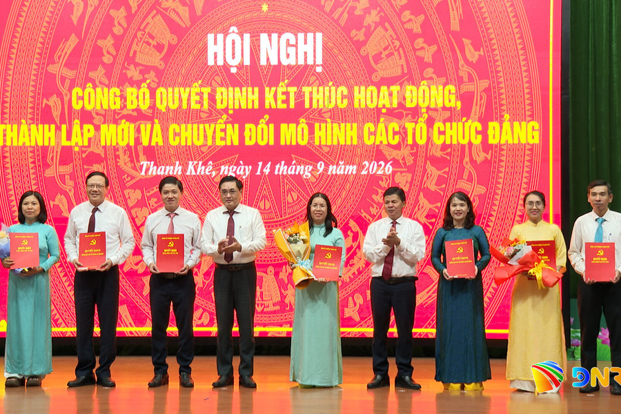 Thanh Khê thành lập 11 chi bộ phòng, ban chuyên môn trực thuộc Đảng ủy phường