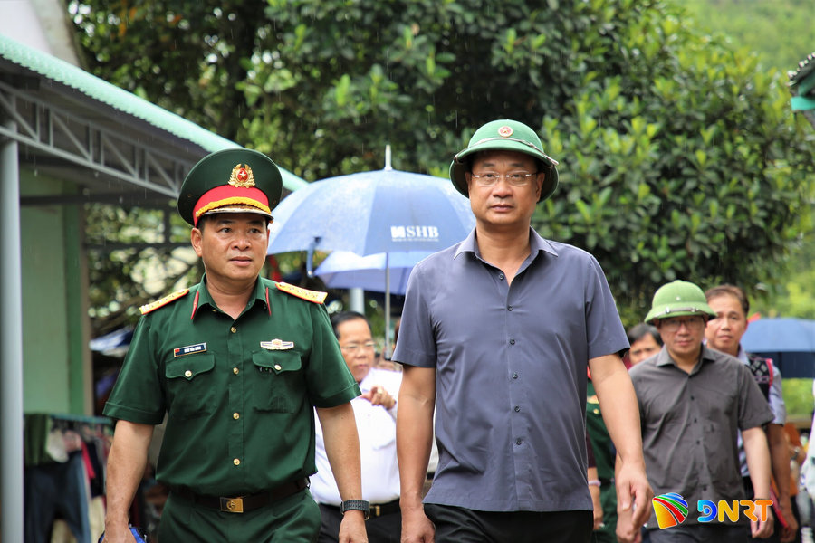 Bí thư Thành ủy Lê Ngọc Quang kiểm tra thực địa công tác phòng, chống thiên tai tại xã Tây Giang